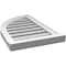 Ekena Millwork Quarter Round Top Left Surface Mount PVC Gable Vent w/ 2"W x 2"P Brickmould Sill Frame, 16"W x 26"H GVPQL16X2603SF - alternate 5